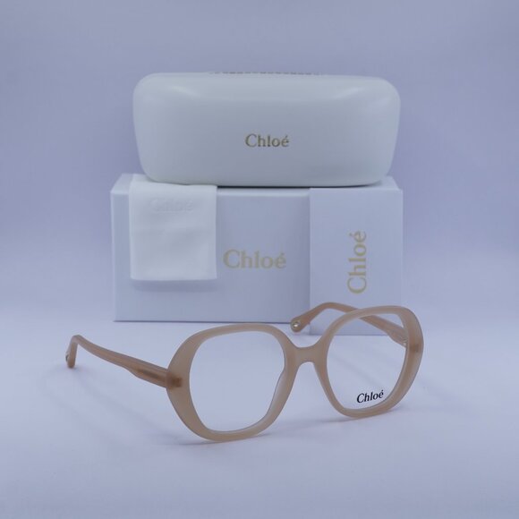 Chloe CH0053O 004 Square Eyeglasses 51mm - Nude - Picture 1 of 11